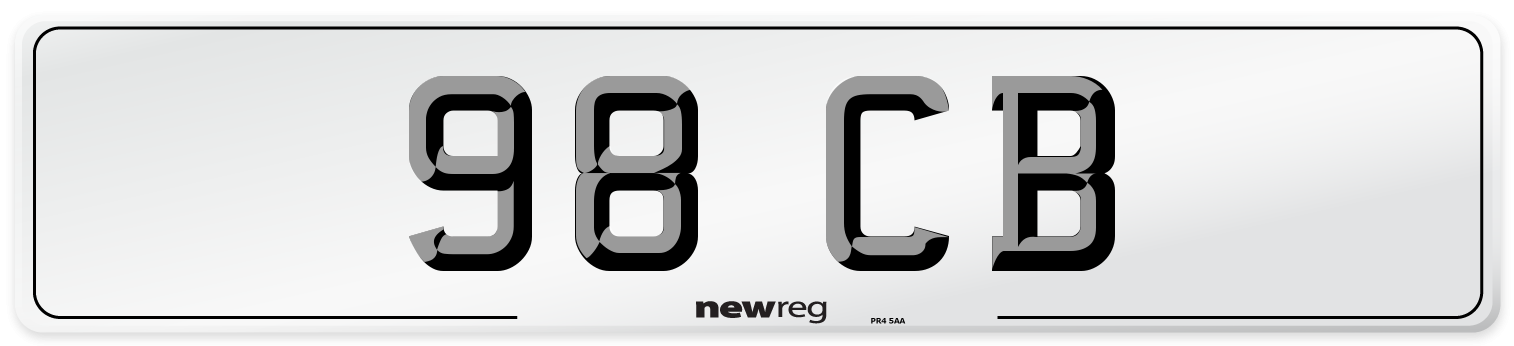 98 CB Number Plate from New Reg
